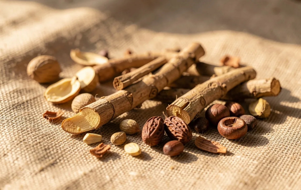 Raw botanical roots